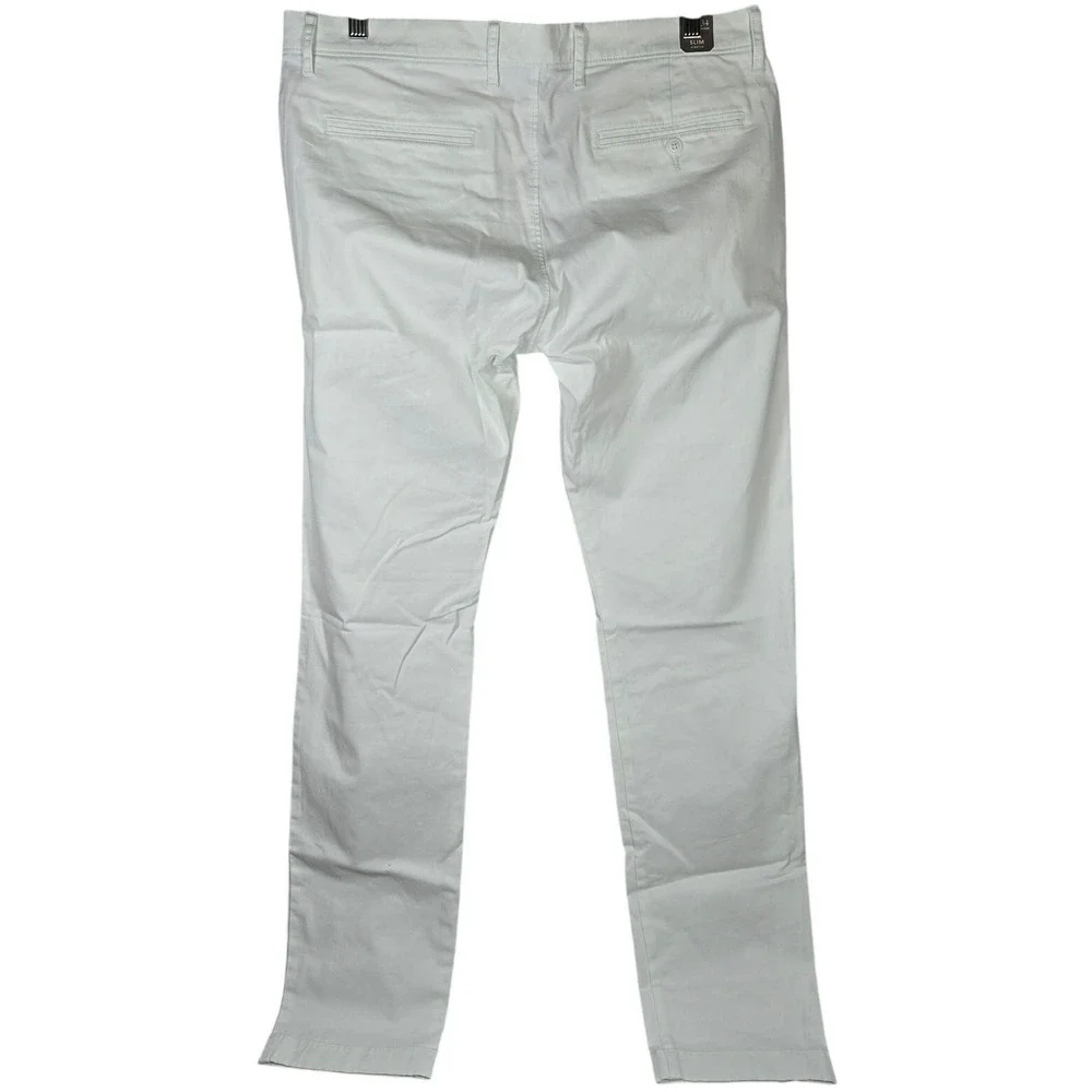 J. Crew 484 Slim-fit stretch chino pant in White 34/34‎ AR885 NWT